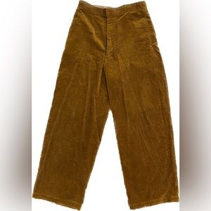 Brown corduroy high waisted Uniqlo pants